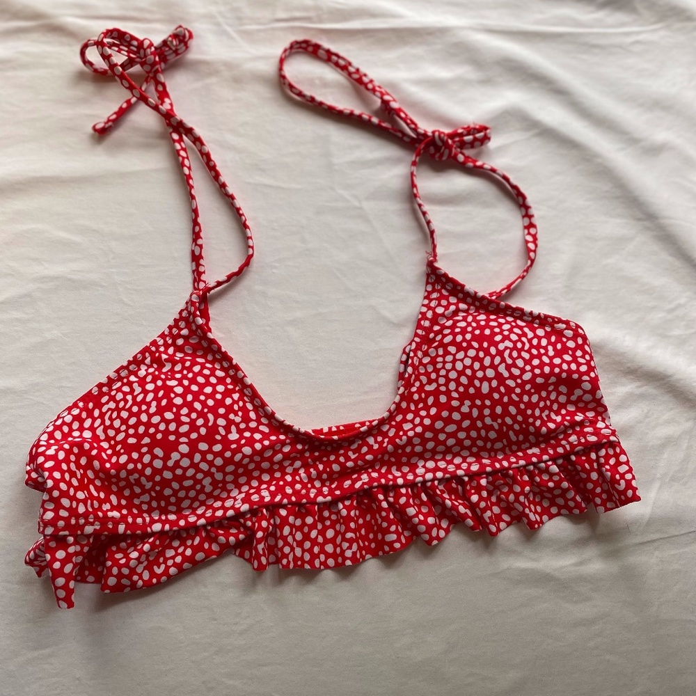 Polka Dot Shein Swim Top